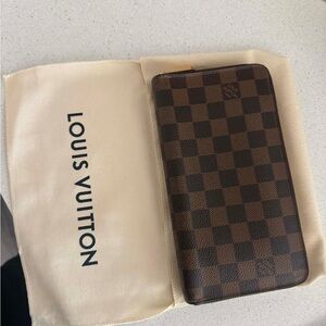 Louis Vuitton Brown Checkered Wallet